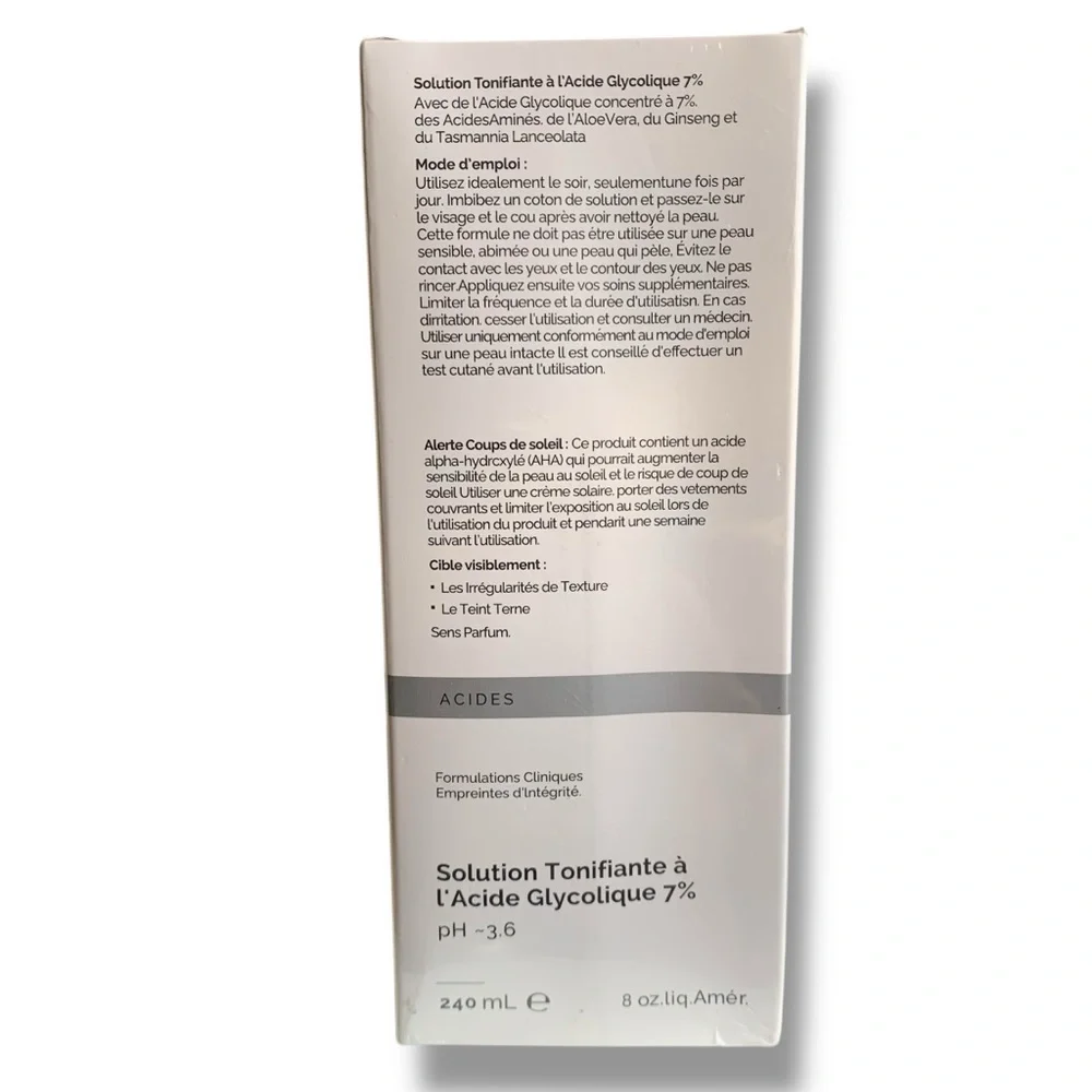 Glycolic Acid 7% Toning Solution 8 oz Direct Acids Radiant Skin‎ Anti Aging/Acne